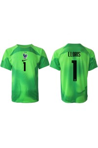 Fotbalové Dres Francie Hugo Lloris #1 Brankářské Venkovní Oblečení MS 2022 Krátký Rukáv
